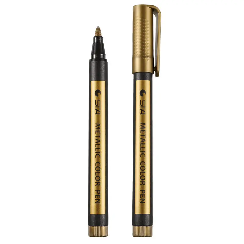 10 шт./партия Маркеры цвета &quotметаллик&quot ручки для рисования перманентные