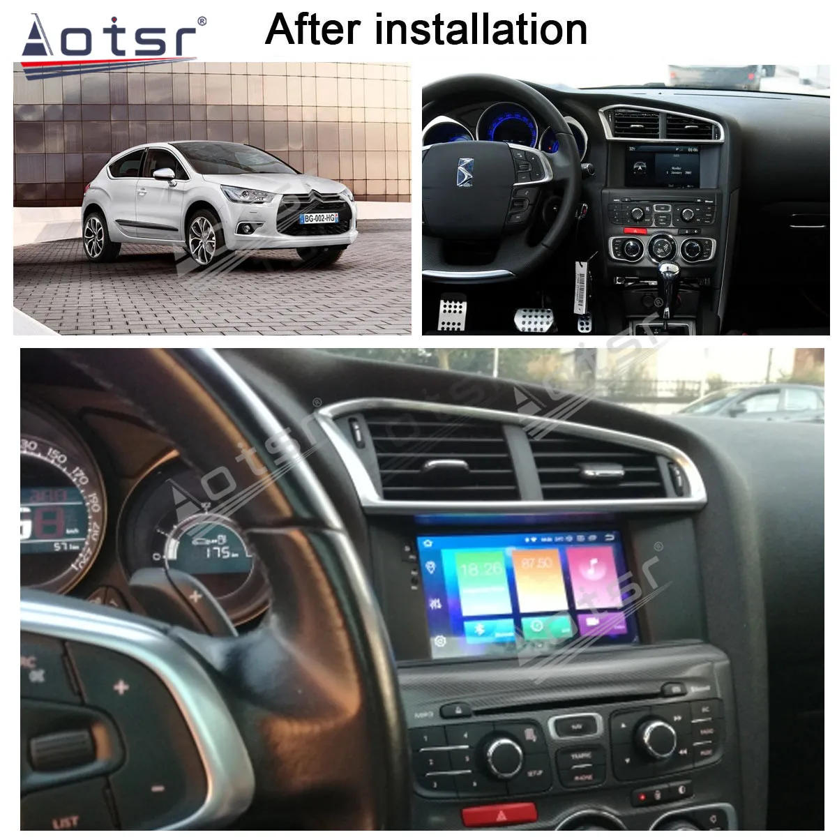 Carplay для Citroen C4 C4L DS4 2011-2015 Android 11 автомобильный DVD-плеер мультимедийный плеер