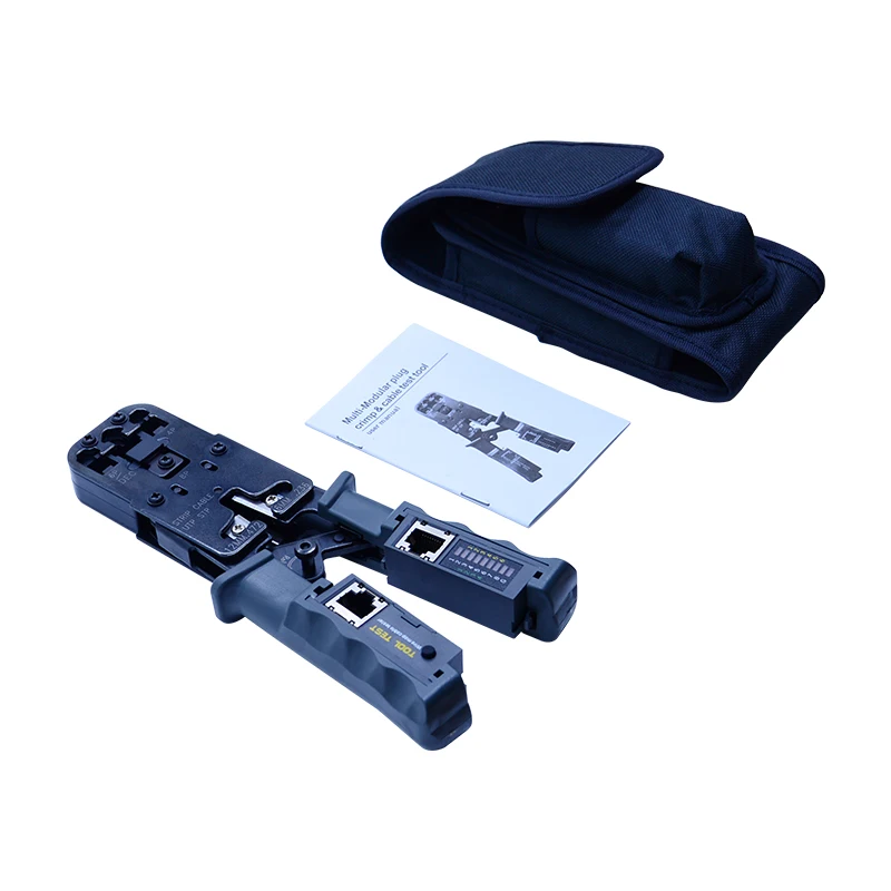 OUTEST Network Tool Test Crimping Pliers Tester crimper Cable Stripper Detachable cable testing for UTP and STP cables with Gift