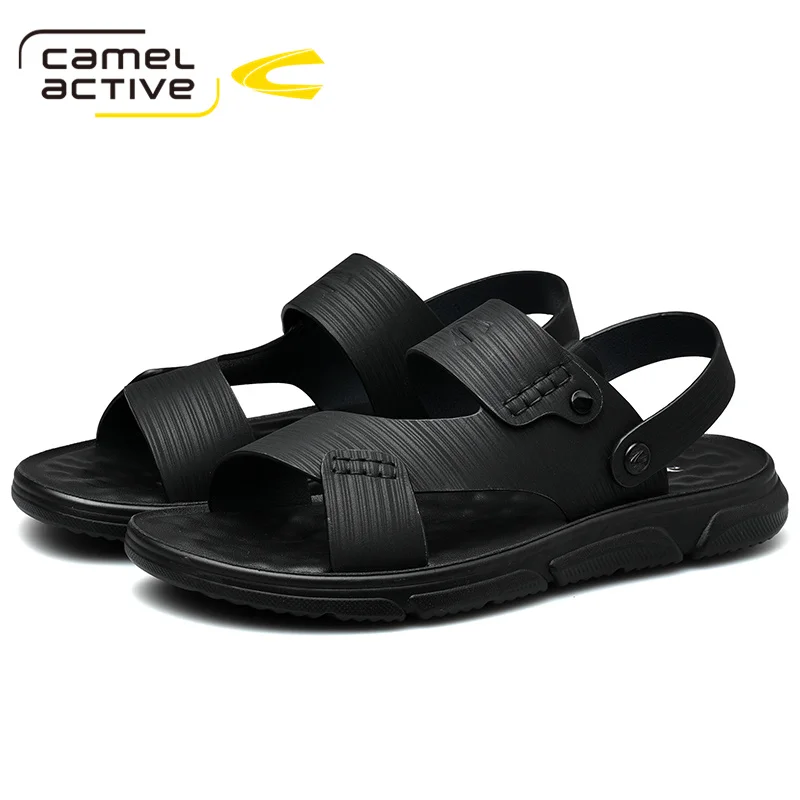 Camel Active 2021 New Men Fashion Sandals Summer Men's Slippers Leather Shoes Beach Casual Breathable Home | Обувь