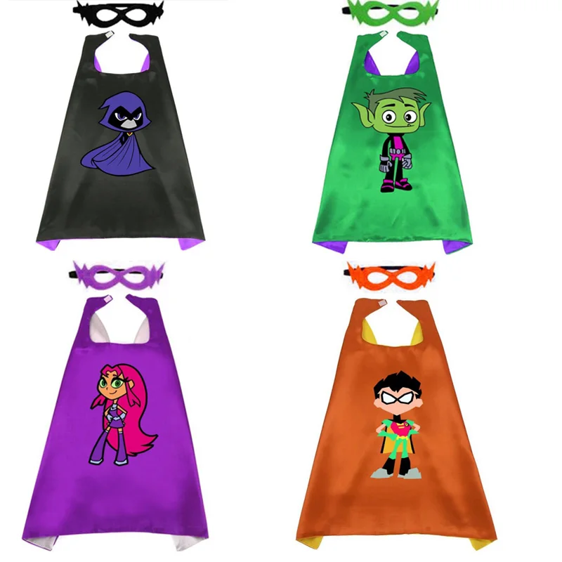 1 комплект фигурка Титан Робин Зверь Мальчик звездного Ворон Косплэй плащ