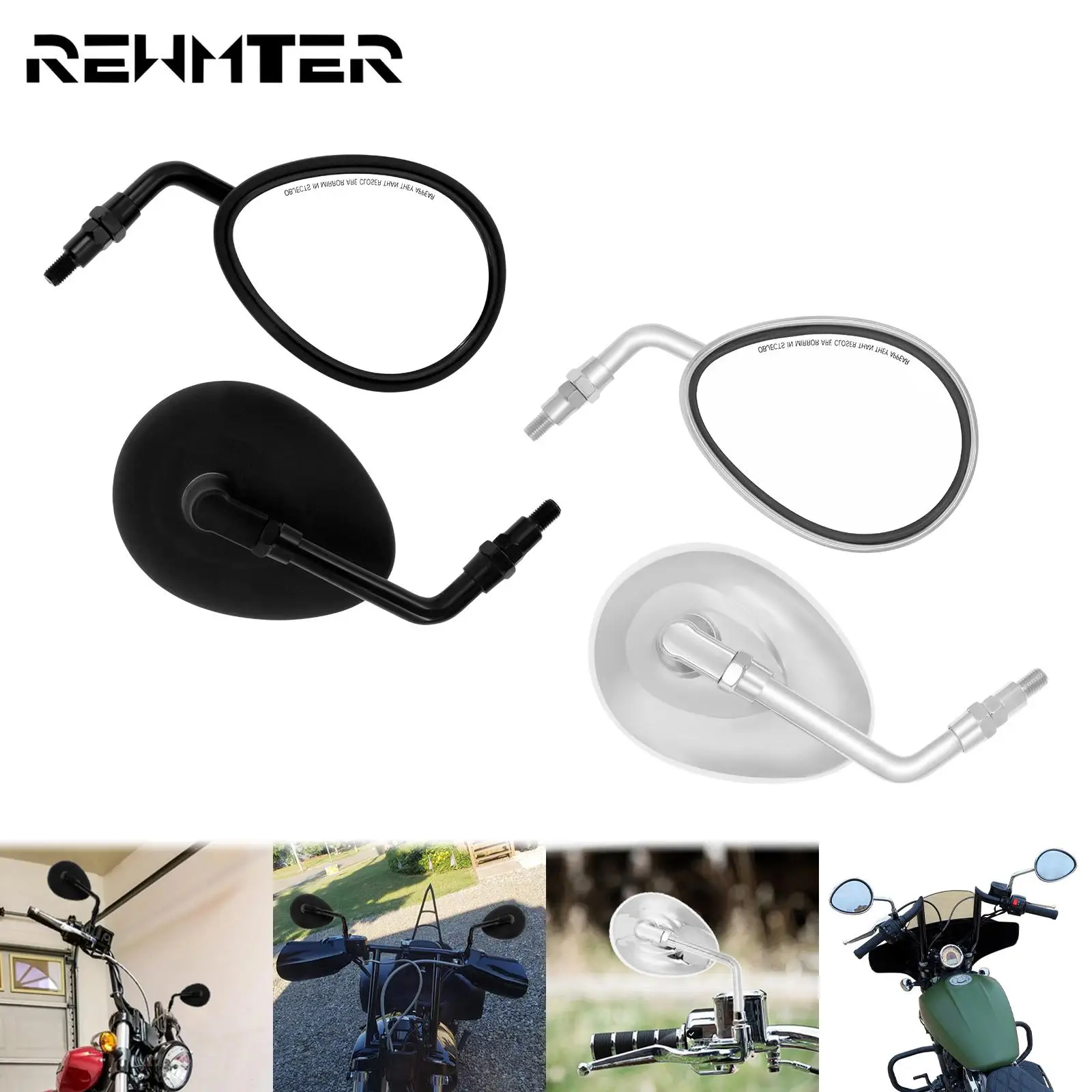 

Universial Motorcycle Rearview Side Mirror 10mm For Indian Scout Bobber Twenty Vintage Roadmaster Dark Horse Choppers Crusier