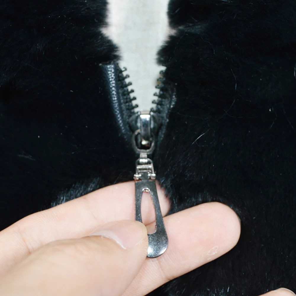 2020 новые женские зимние теплые мягкие Настоящий мех кролика пальто с капюшоном