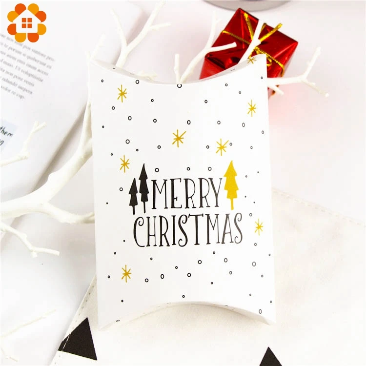

10PCS/Lot Merry Christmas Candy Gift Boxes Deer&Xmas Tree Guests Packaging Boxes Gift Bag Christmas Party Favors Kids Gift Decor