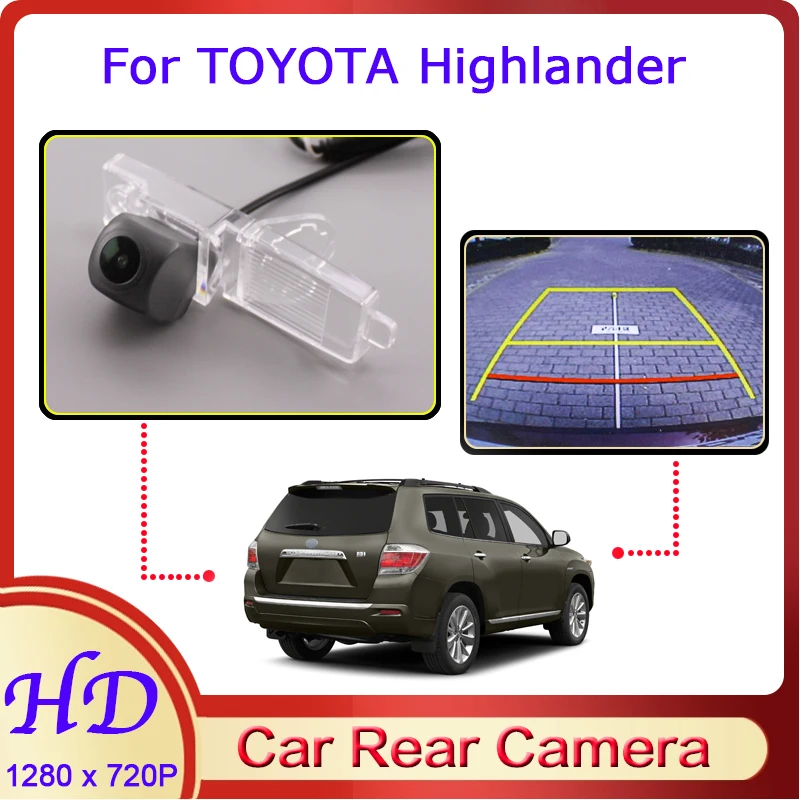 

Автомобильная камера заднего вида «рыбий глаз» для Toyota Highlander 2007 ~ 2014, HD выделенная камера заднего вида с функцией ночного видения для резерв...