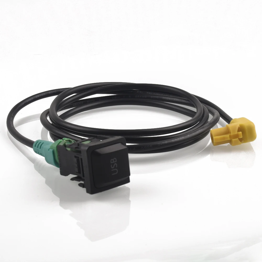 USB AUX переключатель кабеля жгут проводов RCD510 RCD300 + для VW Golf MK6 Jetta MK5 Sagitar Polo|Кабели