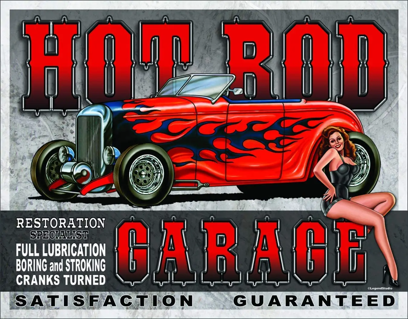 

AIDANDAN Bar Rules Tin Sign Desperate Enterprises Legends - My Garage My Rules Old Design Tin Signs l 20 X 30 cm