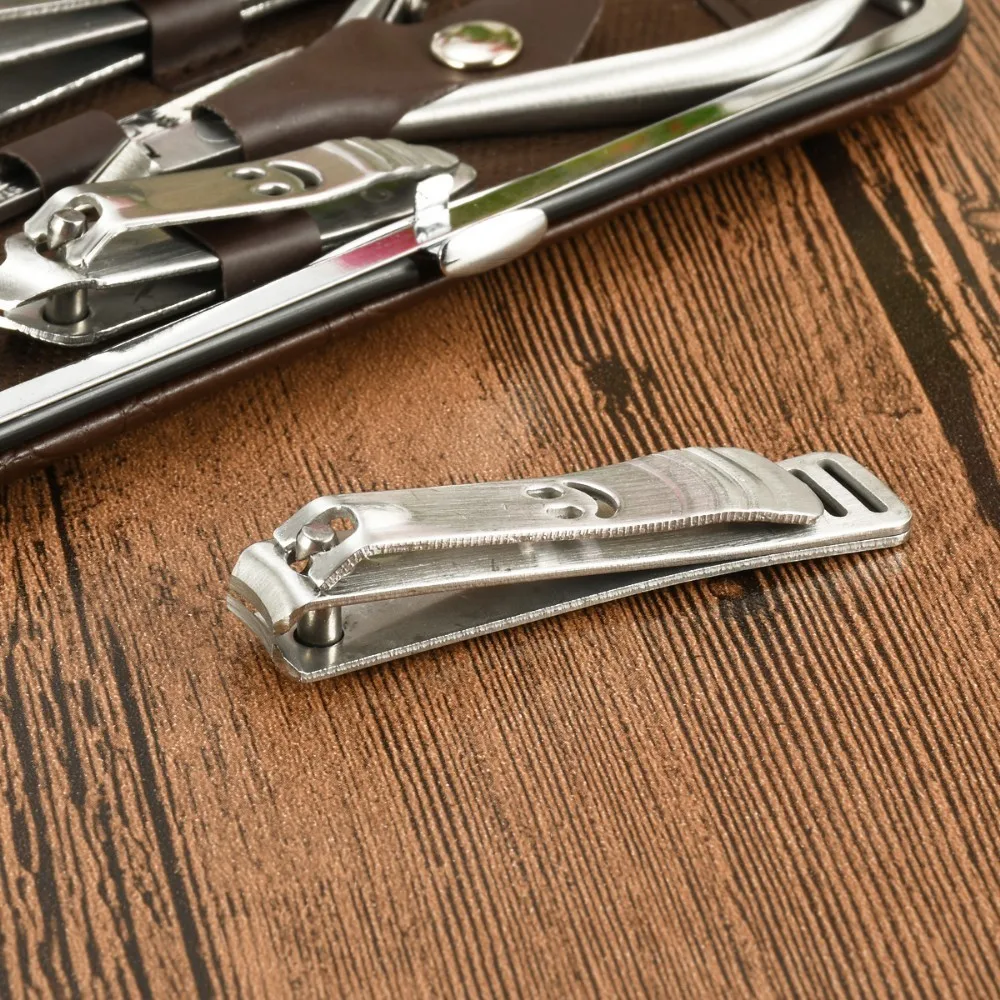 12 PCS/set Nail Art Manicure Tools Set Nails Clipper Scissors Tweezer Knife Sets Stone Pattern Case For | Красота и здоровье