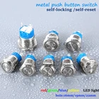 Автомобильный переключатель питания 1NO1NC, водонепроницаемый, с самоблокировкой, 220 В, 3-6 в, 12 В, 24 В, 16 мм