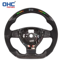 carbon fiber led steering wheel compatible for mk5 gti gli r line