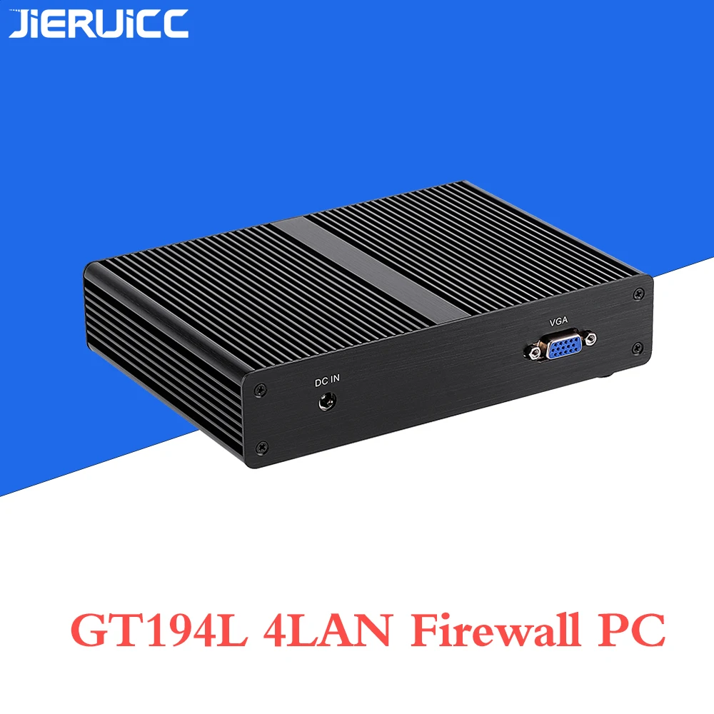 Quad Core J1900 Industrial 4 LAN Mini PC Router Server with Black Case VGA Display Port 1*com support 7*24hours working | Компьютеры и