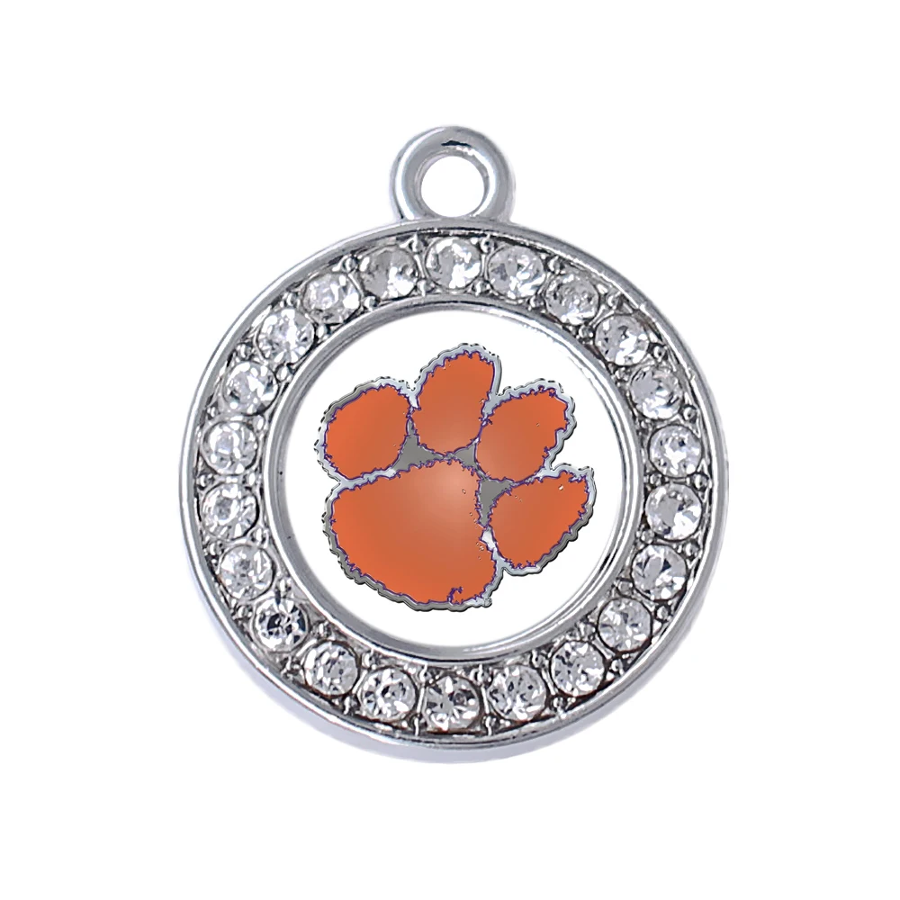 Eco Friendly Metal Inlay Resin Mirror Sticker Football Sport Clemson Charm | Украшения и аксессуары