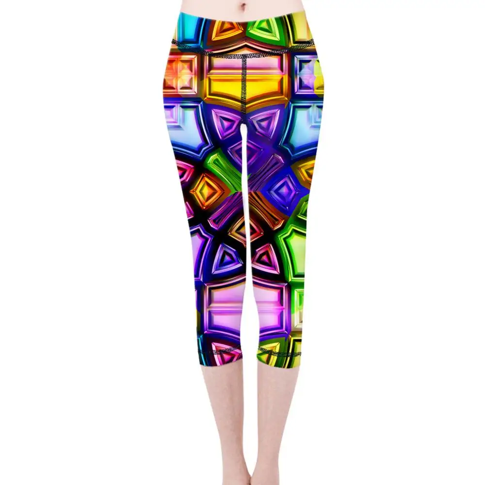Красочные женские штаны для йоги размера плюс Сексуальные Спортивные Леггинсы