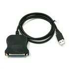 Кабель USB папа-DB25 мама для принтера кабель преобразователя параллельной печати 25 Pin 25Pin LPT USB к DB25 Кабель