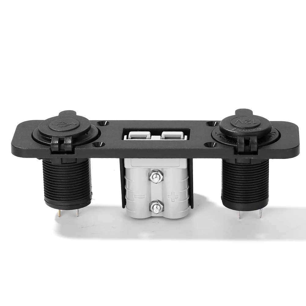 

YJ-SPP56 12V 50A Dual USB Ports Charger Socket Panel Cigarette Lighter Power Outlet Adapter for Ship Auto Motorcycle