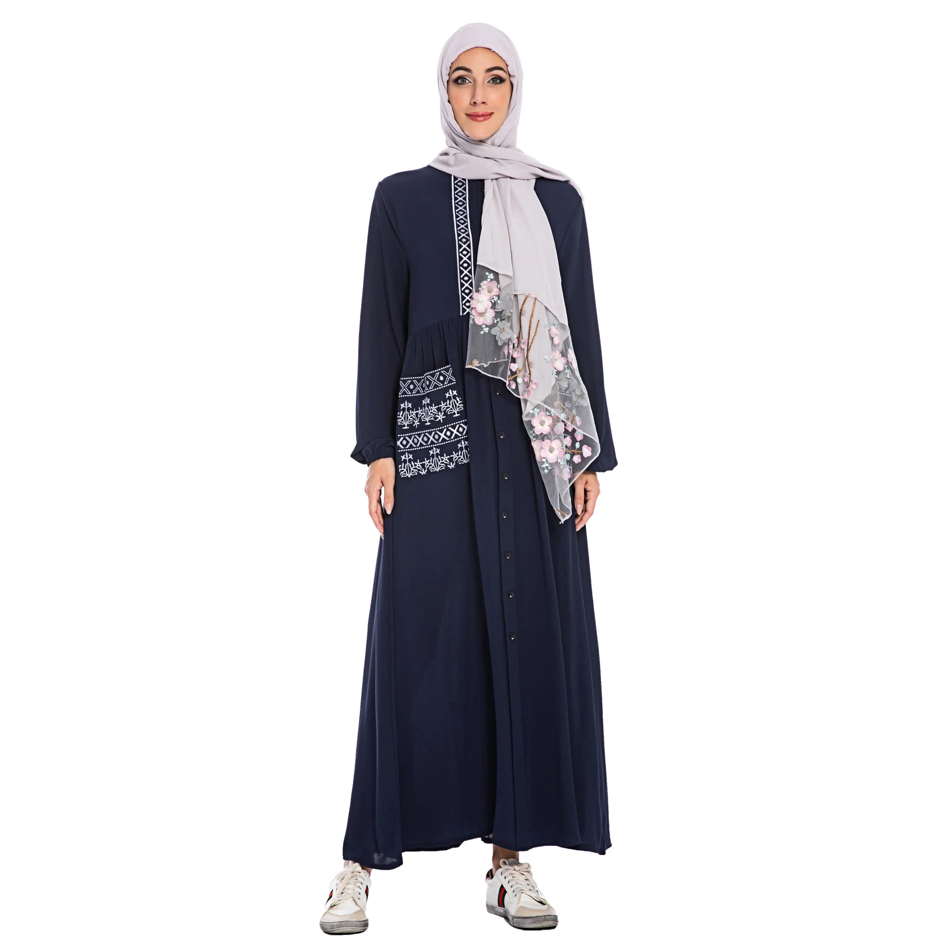 

Fashion long middle east plus size women's dress