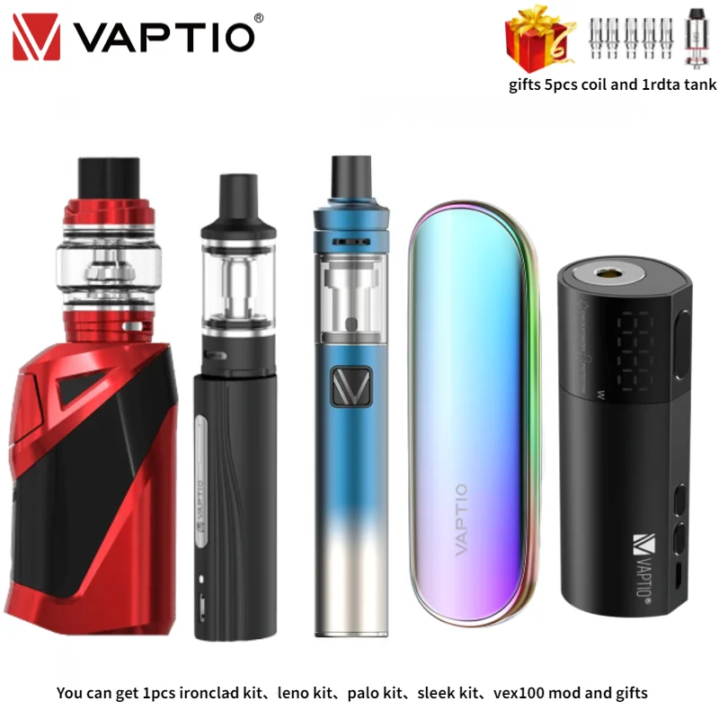 Электронная сигарета Vaptio IRONCLAD C Kit 50 Вт с атомайзером 6 0 мл и встроенным