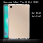 Funda Samsung Galaxy Tab A7 10,4 2020 SM-T500  T505 противоударный мягкий силиконовый чехол из прозрачного термопластичного полиуретана подушка безопасности защитный Coque Капа