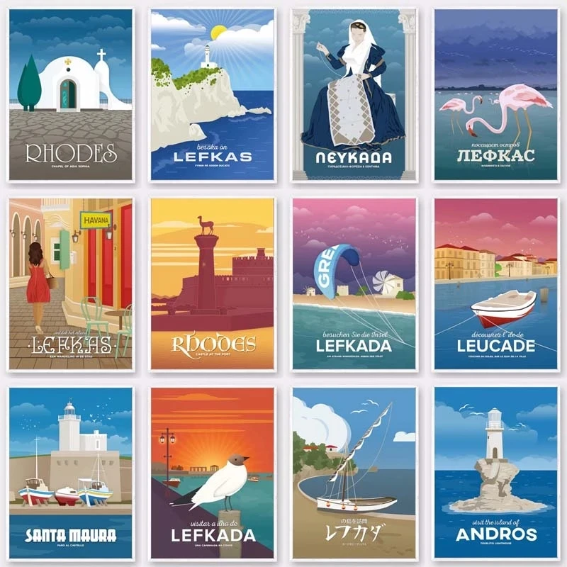 

5D DIY Вышивка Мультфильм Путешествия город Алмазная картина домашний зеленый декор живопись полная круглая дрель ручная работа вышивка крес...