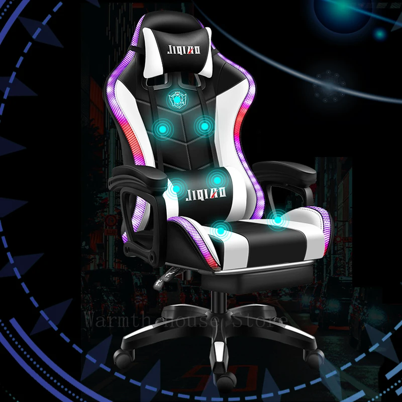 

New Gaming Office Chairs Computer Chair Comfortable Executive Computer Seating Racer Recliner PU Leather gaming chair massage