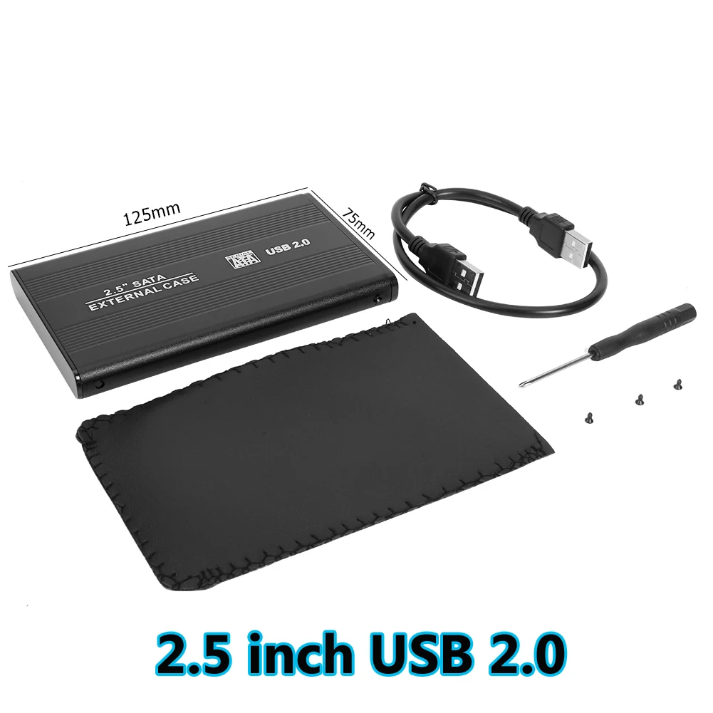 2,5/3,5 дюйма USB 2,0/3,0 на SATA порт SSD чехол Портативный 6-гбит/с внешний жесткий диск Корпус твердотельный диск коробка для Windows/Mac - Цвет: 2.5 inch USB 2.0