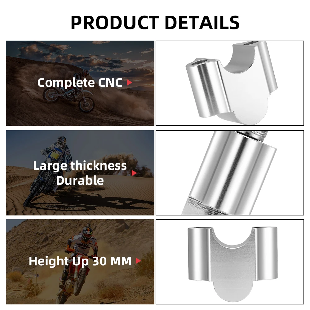 Набор для установки на руль мотоцикла с ЧПУ 7/8 дюйма или 1 1/8 универсальные зажимы