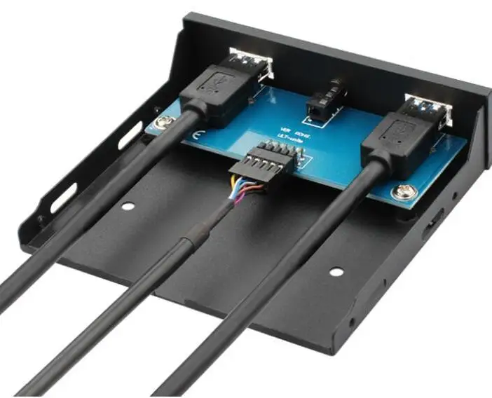 LBSC USB3.0 20Pin * 2 + аудио интерфейс наушников Настольный компьютер панель гибкого
