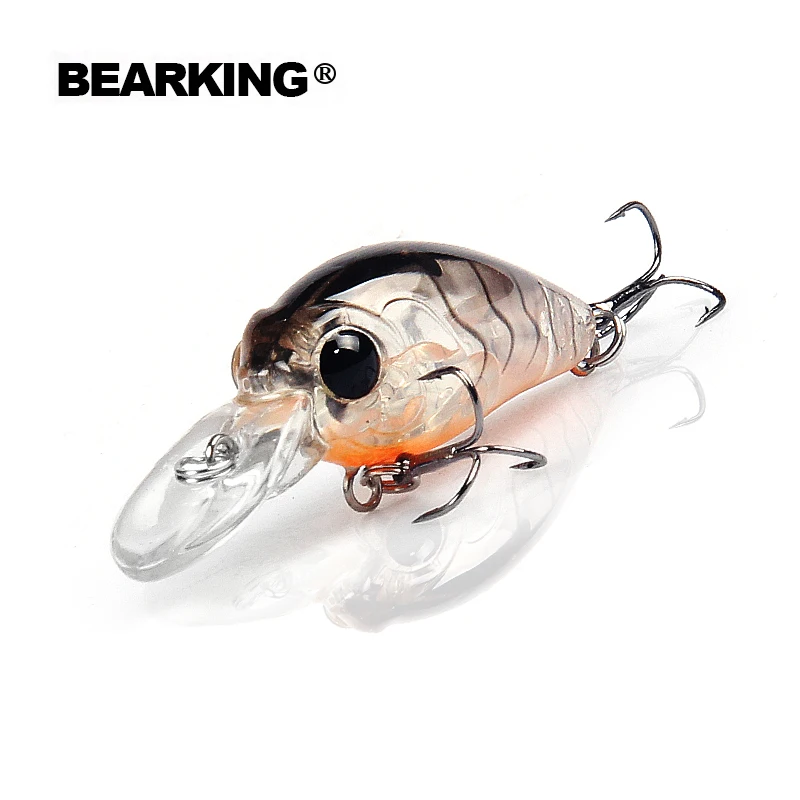 Bearking 5 шт./лот, рыболовные приманки, разные цвета, гольян 35 мм 3,7 г, глубина 2,0 м, профессиональная популярная модель, кривошипная приманка, Гольян Поппер
