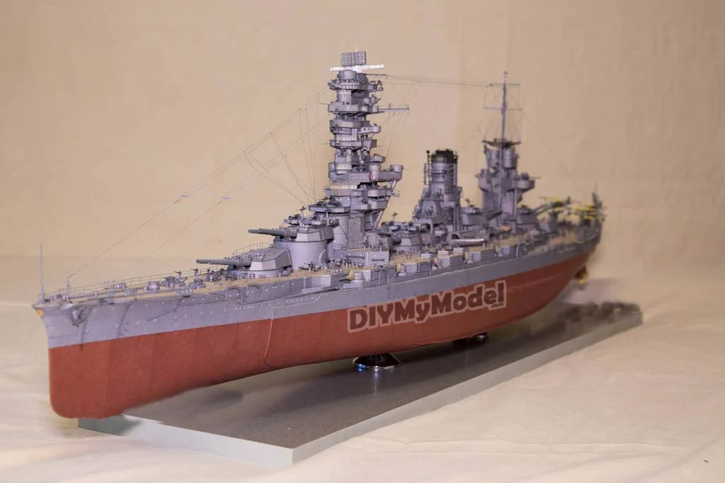 DIYMyModeI-rompecabezas de juguete hecho a mano, modelo de papel de manualidades, clase King Kong fulang battleship-0