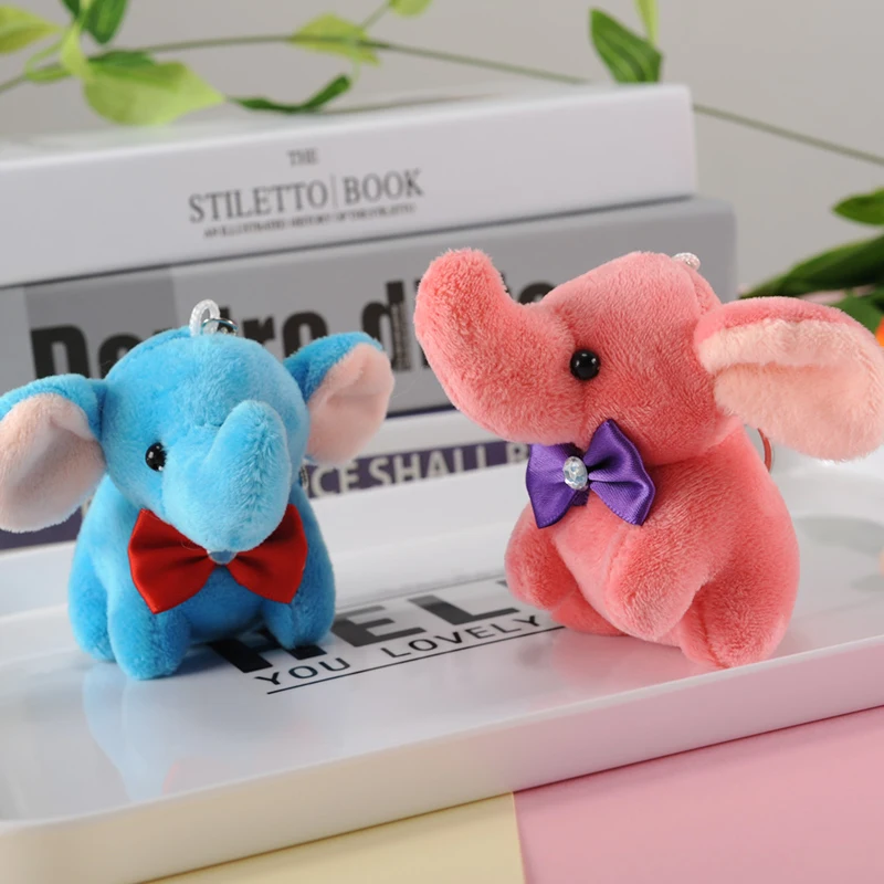 Kawaii baby брелок для ключей со слоном кукольный кулон мягкий сумка Подвеска детский