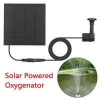 1set energy saving solar powered oxygenator aquarium oxygen pump solar power panel water pump for garden fountain pool fish pond