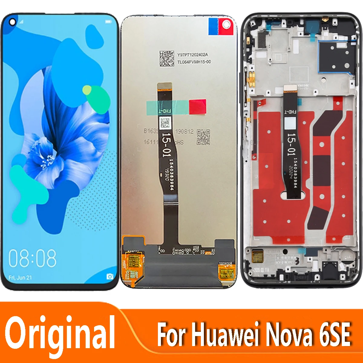 

Display Replace 6.4" For Huawei Nova 6 SE 5i JNY-AL10 JNY-TL10 LCD Touch Screen Digitizer GLK-LX1 GLK-LX1U GLK-LX2 GLK-LX3