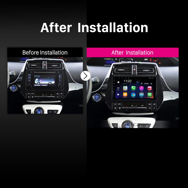 Автомагнитола Seicane 2din Android 10 0 2 гб + 32 2.5D IPS экран стерео GPS радио для 2016 Toyota Prius