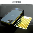 Зеркальная пленка с гальваническим покрытием для IPhone13 IPhone 12 13 Pro Max Mini, наклейка на заднюю панель, модифицированные цветные наклейки на боковые края