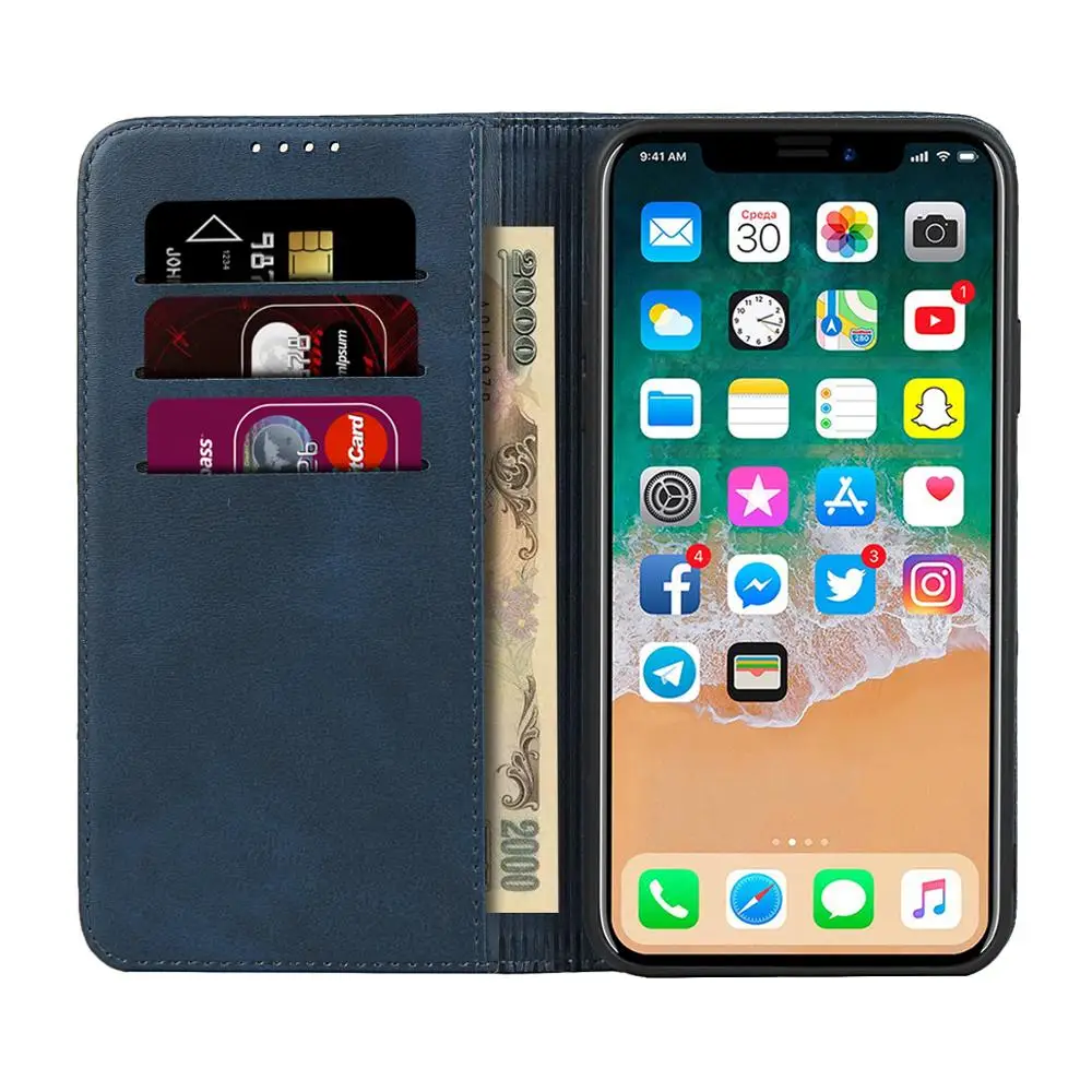 Ультратонкий чехол с магнитной застежкой для Apple iPhone X XS XR XI XIR MAX 6 6s 7 8 Plus книжка из