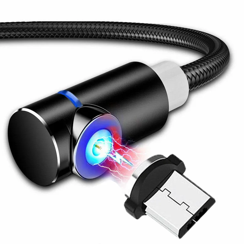Магнитный кабель для iPhone Micro USB кабель для samsung Быстрая зарядка usb type C кабель магнитное зарядное устройство провод шнур для Xiaomi remi