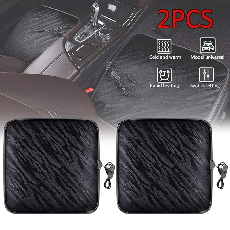 

Heated Car Seat Cushion, USB Nonslip Heating Cover Pad Winter Warmer Office Chair Seat Cushion Heater