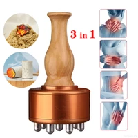 meridian brush massage scraping warm moxibustion magnetic therapy moxa stick body health care tool