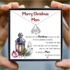 Рождественское ожерелье с кристаллами в форме капли для женщин и мамы, маленькие ювелирные изделия из циркония класса ААА, подарок на день рождения