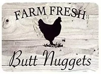 personalized farm fresh eggs rustic barn metal sign nostalgic art retro tin sign
