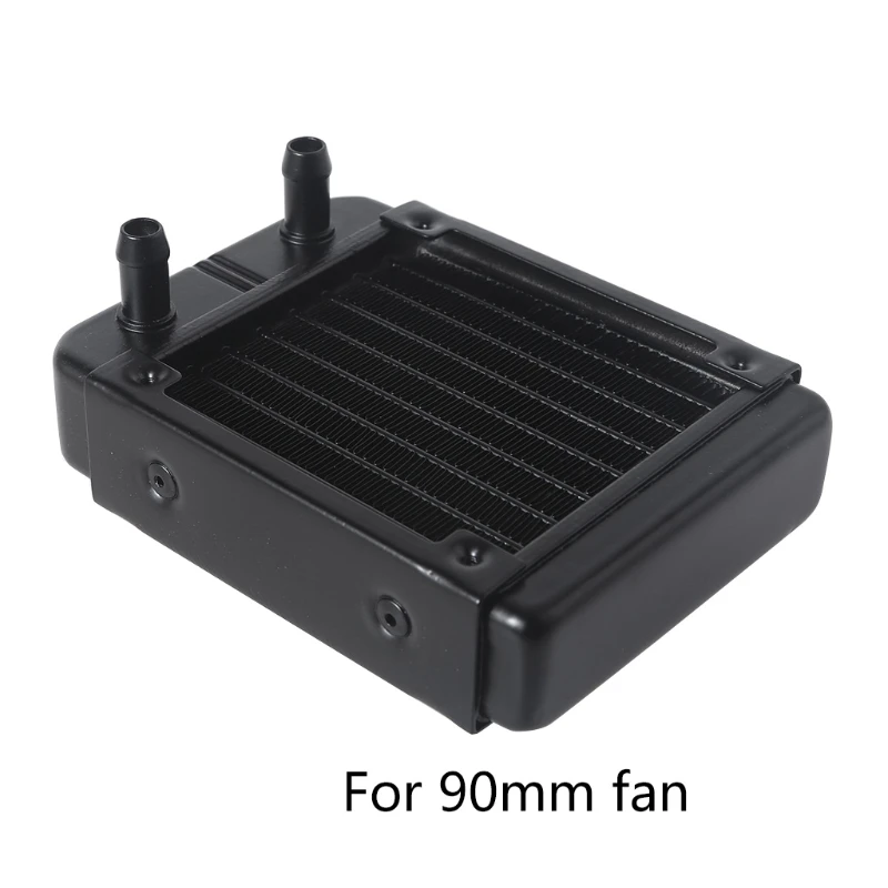 

H4GA G1/4 Thread 90mm PC Water Heat Exchanger Computer Aluminum Heat Radiator Heat Sink for Computer Water Cooling System