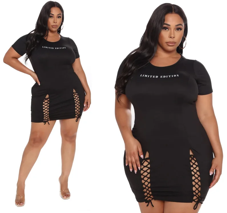 

Летние женские платья 2021, Новое поступление женских сексуальных однотонных сексуальных платьев на шнуровке для ночного клуба, модных плать...