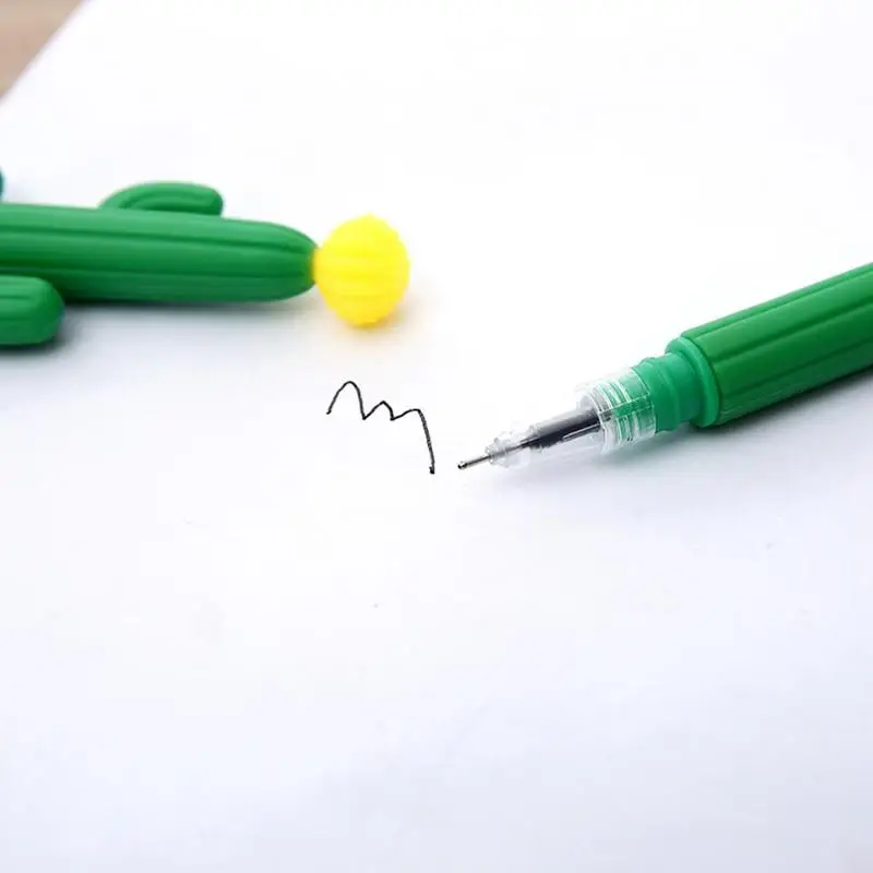 

1pcs Cactus Gel Pens Kawaii Green Plants Neutral Pen Cute Office Pens Student For School Gift Writing Korean Pens Stationer A0B7