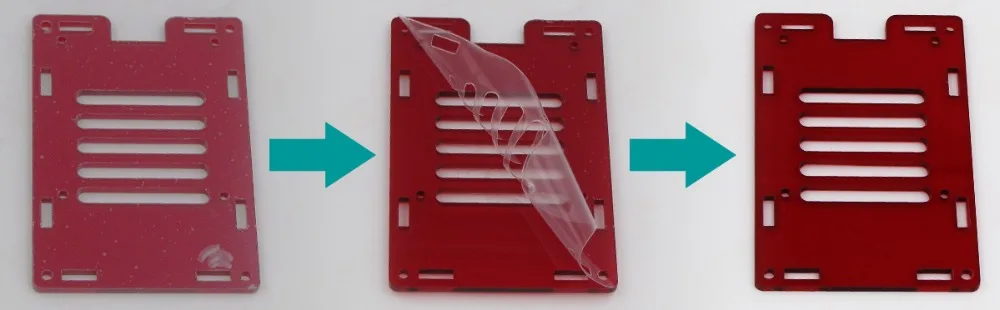 Корпус C4: прозрачный красный Raspberry PI 4 корпус коробка PI4 Модель B 1 ГБ/2 ГБ/4 ГБ полиметилметакрилатные акриловые крышки корпуса КОРПУСА коробка Raspberry PI 4B