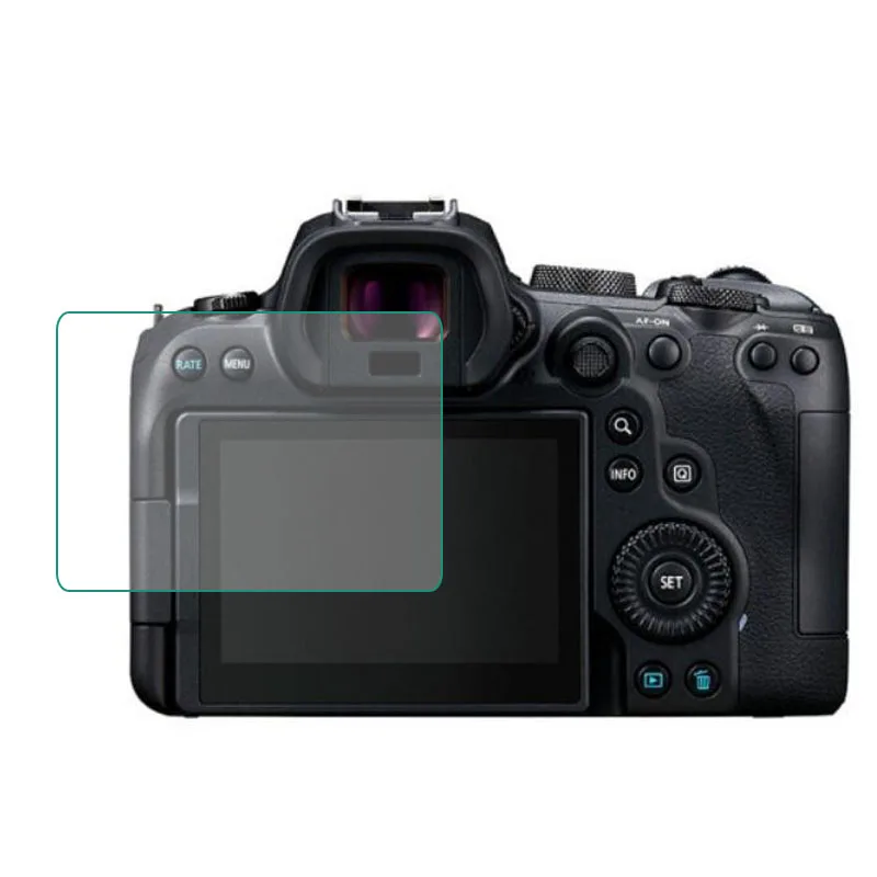 

Tempered Glass Protector Guard Cover for Canon EOS R5 R6 Mirrorless DSLR Camera LCD Display Screen Protective Film Protection