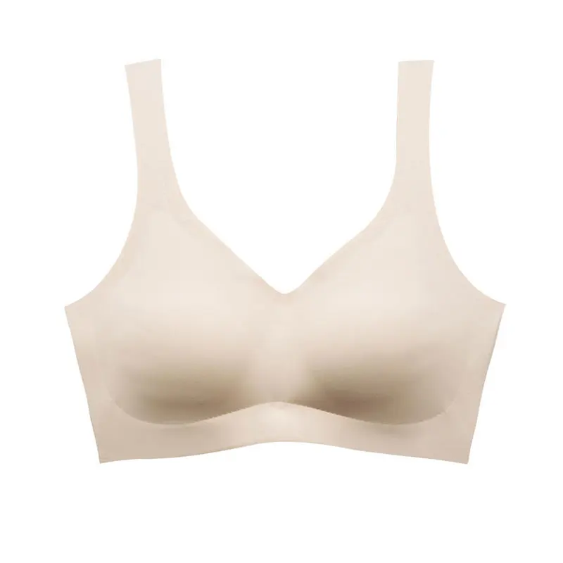 Женский бюстгальтер без косточек пуш-ап розового цвета большие размеры лето 2019 |