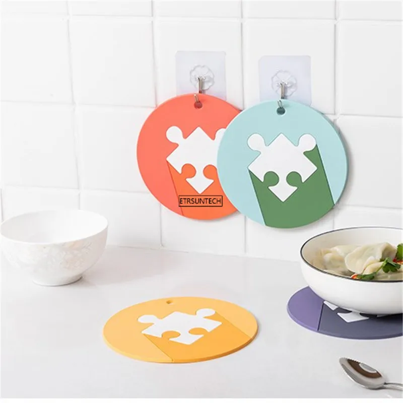 

200pcs Round Heat Resistant Silicone Mat Drink Cup Coasters Non-slip Pot Holder Table Placemat Kitchen Accessories