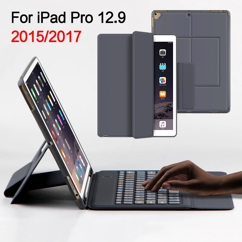 Чехол с клавиатурой для iPad Pro 12 9 2015 A1584 A1652 2017 A1670 A1671 защитный чехол планшета s |