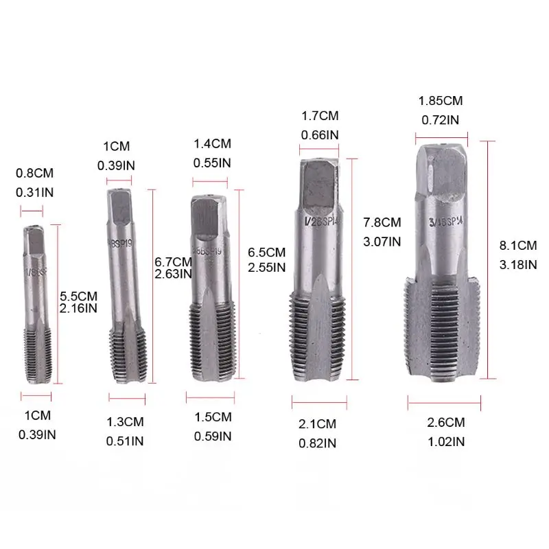 

G1/8 G1/4 G3/8 G1/2 G3/4 55 Degrees G Thread Tap Cylindrical Pipe Thread Tap