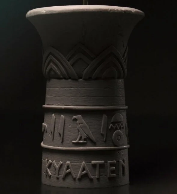 Разобранная основа с рисунком высота 52 мм Статуэтка из смолы яркая